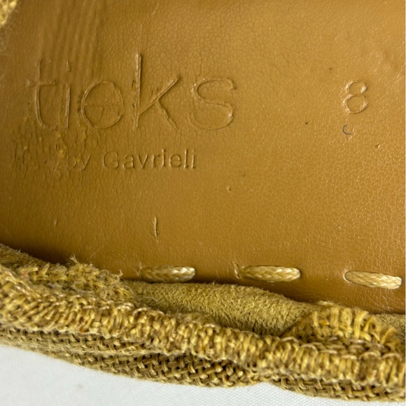 Tieks Brentwood Ballet Flats Fabric Ballerina Comfort Casual Shoes Tan Size 8 - Picture 12 of 16